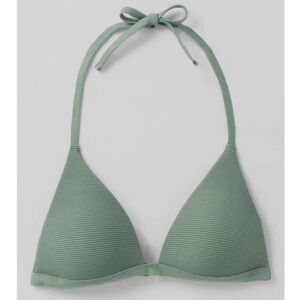 NWT! PRANA Lexie Ottoman green bikini top, L.